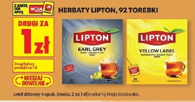 Herbaty Lipton, 92 torebki