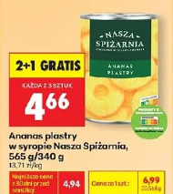 Ananas plastry w syropie Nasza Spiżarnia