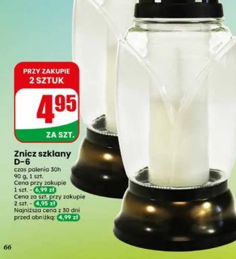 Znicz szklany D-6