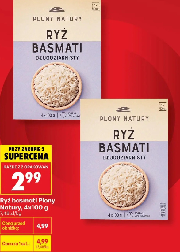 Ryż basmati Plony Natury