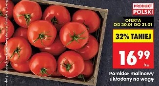 Pomidor malinowy układany na wagę