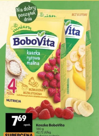 Kaszka BoboVita ryżowa malina