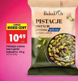 Pistacje solone bez łupinki Bakad'Or
