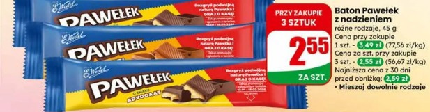 Baton Pawełek z nadzieniem