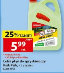 Letni płyn do spryskiwaczy Psik Psik