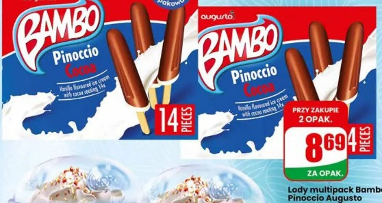 Lody multipack Bambo Pinoccio Augusto
