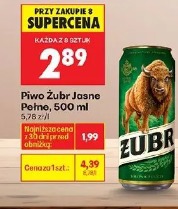 Piwo Żubr Jasne Pełne, 500 ml