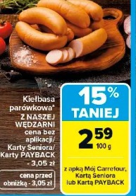 Kiełbasa parówkowa Z NASZEJ WĘDZARNI