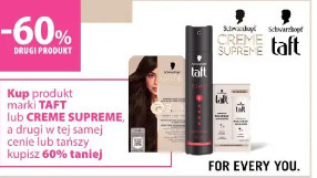 Taft lub Creme Supreme -60% drugi produkt