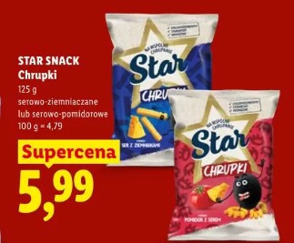 Star Snack Chrupki serowo-ziemniaczane lub serowo-pomidorowe