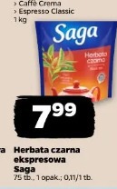 Herbata czarna ekspresowa Saga
