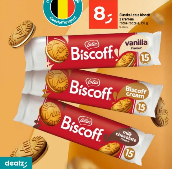 Ciastka Lotus Biscoff z kremem