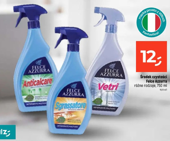 Środek czystości Felce Azzurra różne rodzaje