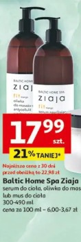 Baltic Home Spa Ziaja serum do ciała, oliwka do masażu lub mus do ciała