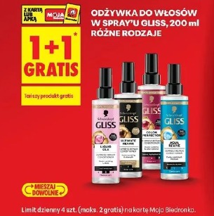 Odżywka do włosów w spray’u Gliss, 200 ml różne rodzaje