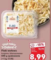 Flaki wołowe krojone, blanszowane