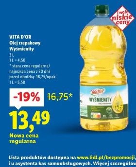 Vita D'or Olej rzepakowy Wyśmienity