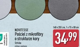 Novitesse Pościel z mikrofibry o strukturze kory