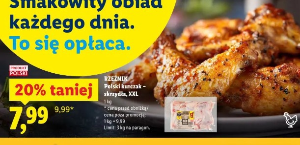 Rzeźnik Polski kurczak – skrzydła, XXL