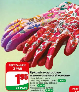 Rękawice ogrodowe wzorowane szorstkowane