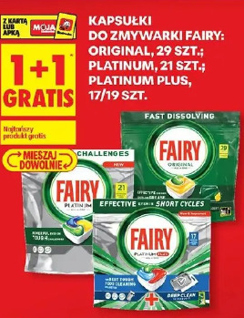 Kapsułki do zmywarki Fairy: Original, Platinum, Platinum Plus