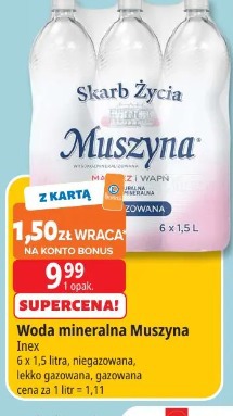 Woda mineralna Muszyna Inex