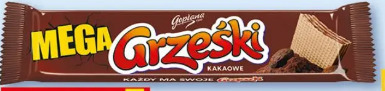 Wafel Mega Grześki kakaowe