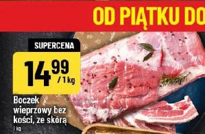 Boczek wieprzowy bez kości, ze skórą