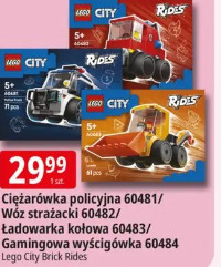 Ciężarówka policyjna 60481/Wóz strażacki 60482/Ładowarka kołowa 60483/Gamingowa wyścigówka 60484