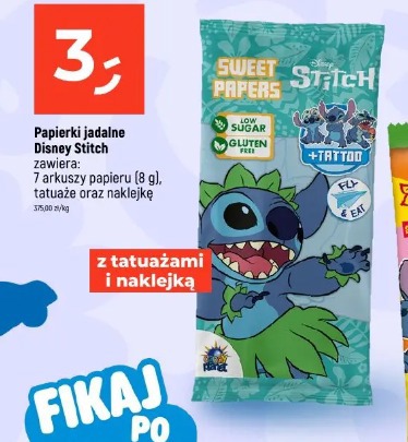 Papierki jadalne Disney Stitch