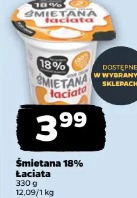 Śmietana 18% Łaciata