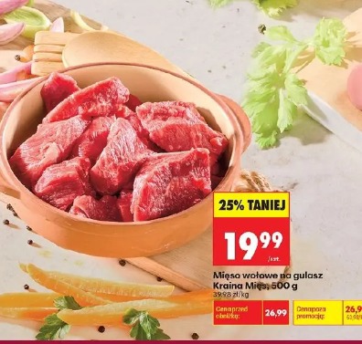 Mięso wołowe na gulasz Kraina Mięs