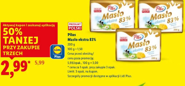 Pilos Masło ekstra 83%