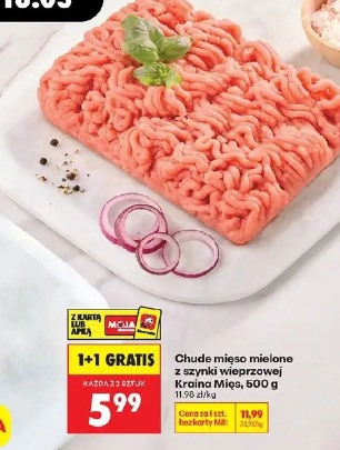 Chude mięso mielone z szynki wieprzowej Kraina Mięs