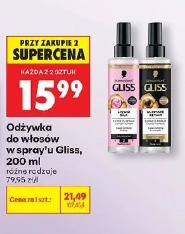 Odżywka do włosów w sprayu Gliss