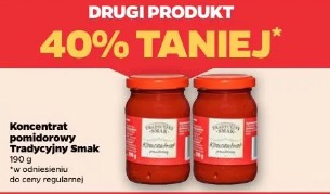 Koncentrat pomidorowy Tradycyjny Smak drugi produkt 40% taniej