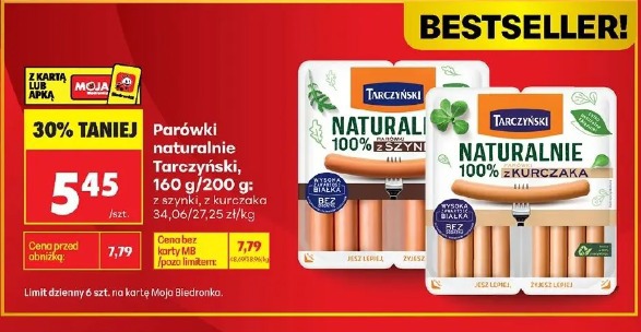 Parówki naturalnie Tarczyński
