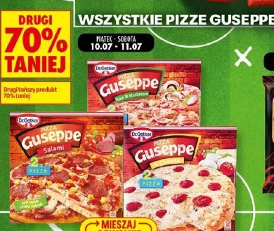 Wszystkie pizze Guseppe