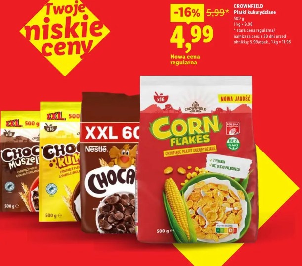 Crownfield Płatki kukurydziane