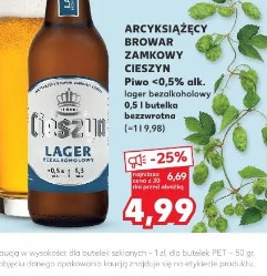 Arcyksiążęcy Browar Zamkowy Cieszyn Lager bezalkoholowy