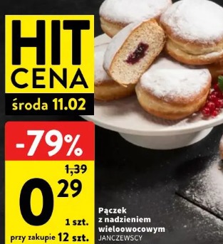 Pączek z nadzieniem wieloowocowym JANCZEWSCY