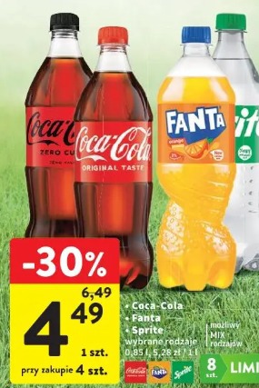 Coca-Cola Fanta Sprite wybrane rodzaje