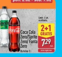 Coca Cola Zero/Sprite Zero/Fanta Zero