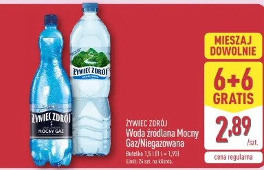 Żywiec Zdrój Woda źródlana Mocny Gaz/Niegazowana