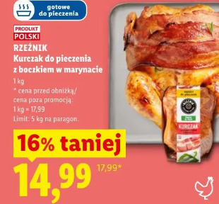 Rzeźnik Kurczak do pieczenia z boczkiem w marynacie