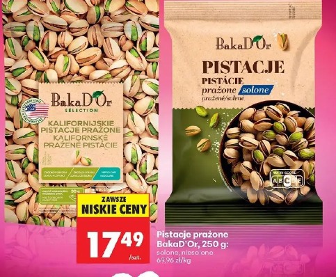 Pistacje prażone BakaD'Or