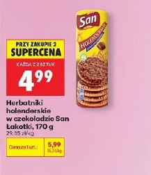 Herbatniki holenderskie w czekoladzie San Łakotki