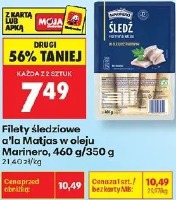 Filety śledziowe a'la Matjas w oleju Marinero
