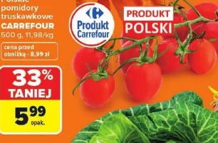 Polskie pomidory truskawkowe Carrefour