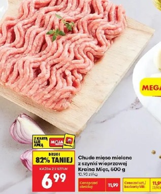 Chude mięso mielone z szynki wieprzowej Kraina Mięs